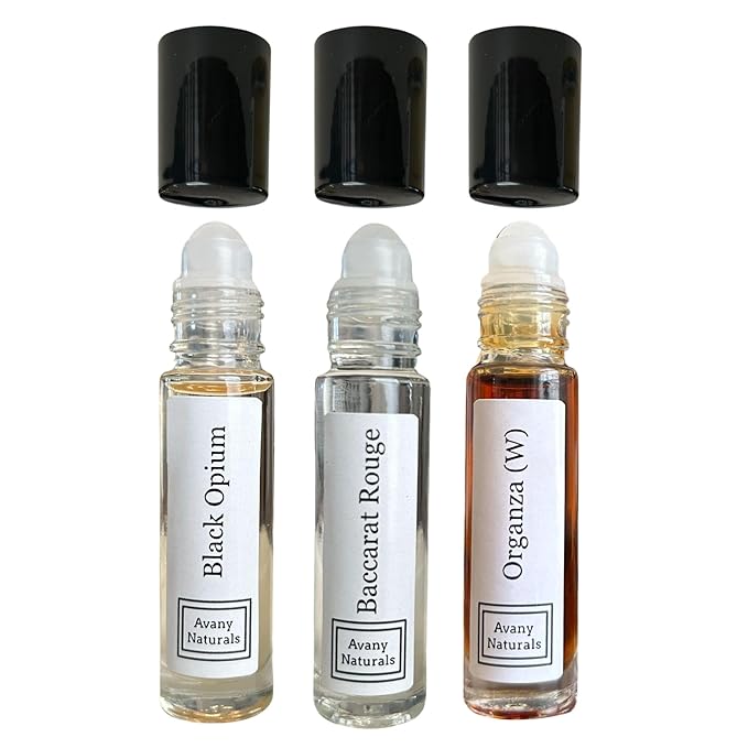 Womens Perfume Set - Fragrance Oil Roll On Body Oil Perfume Samples Gift For Her Woody Collection
