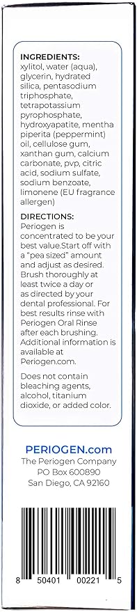 Periogen Toothpaste - Super Cleaning Plaque &amp Tartar Control Formula - SLS Free- 2-Pack