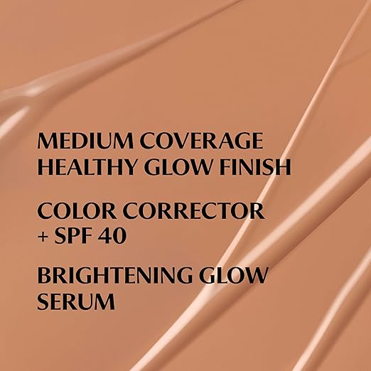 IT Cosmetics CC+ Nude Glow - Medium Coverage Foundation with SPF 40 &amp Brightening Glow Serum Lightweight Skin Tint 2% Niacinamide + Hyaluronic Acid Up to 24H Hydration Normal/Dry Skin - 1.08 f