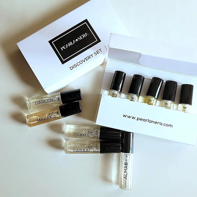 Discovery Set ? 20 Arabic EDP Spray Samples 2 mL Each | Unisex Oud Floral Vanilla Musk Mini Perfume Sampler | Luxury Niche Fragrance Gift Set Made in Dubai Travel TSA Friendly