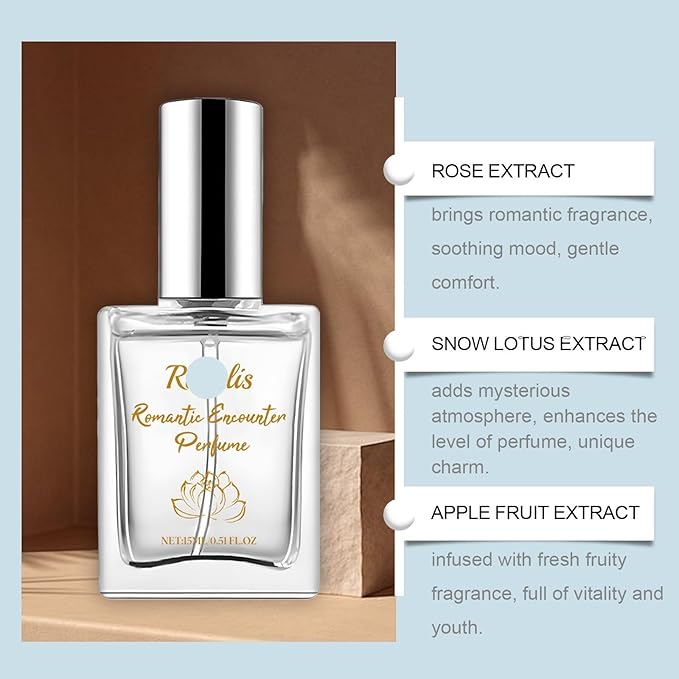 Snow Lotus Encounter Fragrance Perfume - Long-Lasting Delicate &amp Fresh Scent For Romantic Dates Ideal For Couples(3PCS)