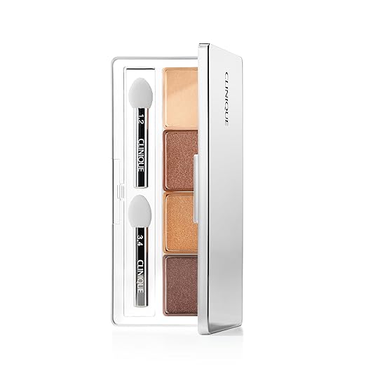 Clinique All About Shadow Eye Shadow Quad | Long Lasting Crease + Fade Resistant + Safe For Sensitive Eyes