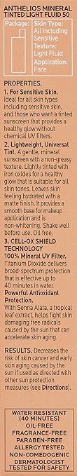 La Roche-Posay Anthelios Sunscreen SPF 50 Ultra-Light Fluid Broad Spectrum SPF 50 Face Sunscreen with Titanium Dioxide Mineral Lightweight &amp Fast-Absorbing Oil-Free Matte Finish