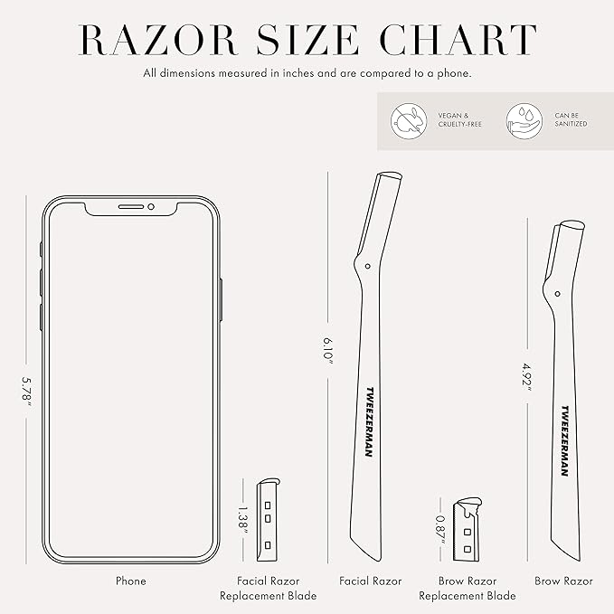 Tweezerman Exclusive Eyebrow Razor &amp Tea Rose Mini Slant Tweezer