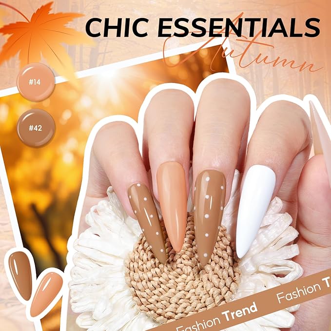 COSCELIA 57pcs Gel Nail Polish Kit with U V light 40 Colors Fall Winter Gel Polish Set 5pcs Soak Off Top and Base Coat Nail Stickers Gel Manicure Starter Kit Christmas Gifts for Women