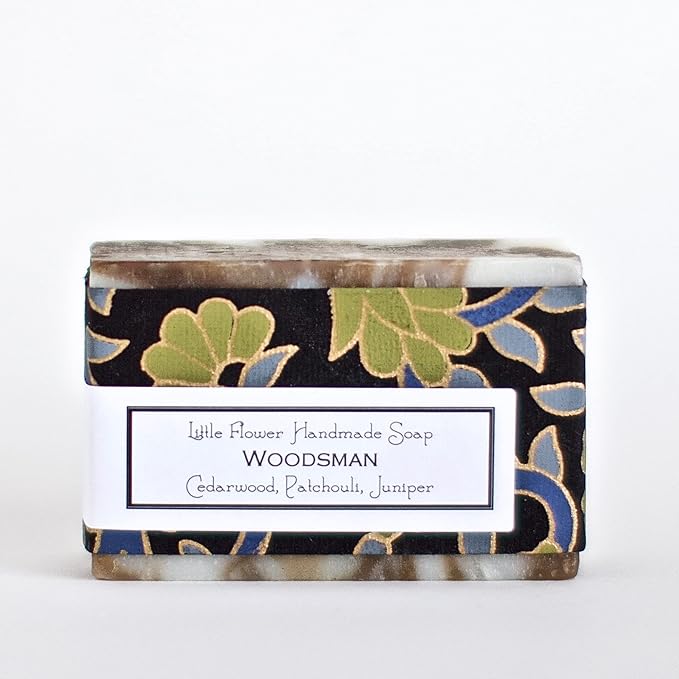 Woodsman Men’s Gift Box ? Self Care &amp Grooming Gift Set for Him ? Rustic Holiday Gift for Men Dads Boyfriends or Husbands ? Handmade Soap Deodorant Lip Balm &amp Muscle Balm