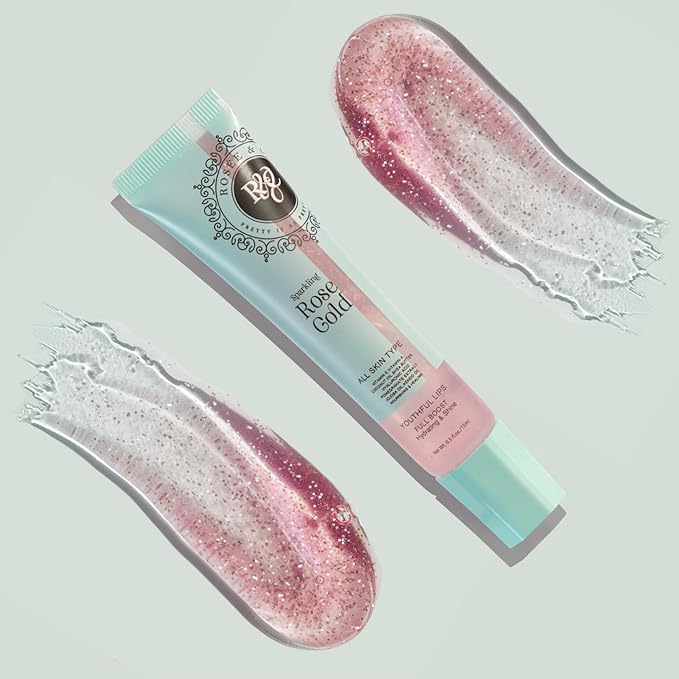 ROS?E &amp CO Rosee Lip Gloss Vegan &amp Cruelty Free Treatment Professional Make up Long Lasting Glossy with Shea Butter Moisturize Protect &amp Smooth High Shine Non-Sticky - Set of 8-2