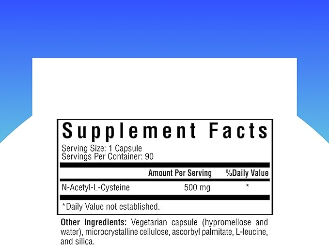 NAC | 500 mg N-Acetyl-L-Cysteine | Powerful Detoxifying Action| 90 Easy-To-Swallow Capsules | Free of Common Allergens | Seeking Health