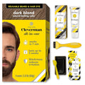Cleverman Hair &amp Beard Dye Kit for Men All-in-One Reusable Mens Hair Color Natural Gray Coverage Ammonia-Free Beard Mustache Dye for Men (Dark Blonde)