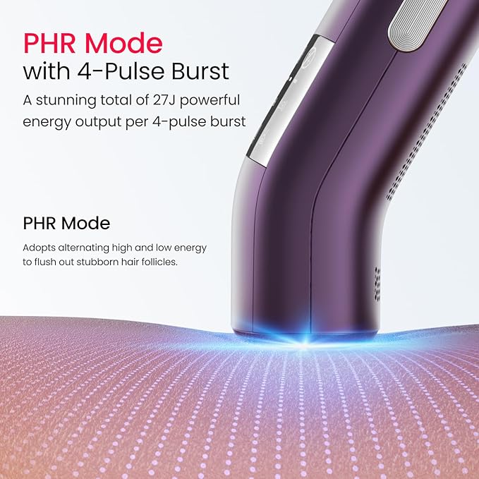 IPL Laser Hair Removal for Women and Men 2 Lights 2??16.6 cm² Sapphire Ice Cooling for Sensitive Skin 4-Pulse Mode for Ingrown Hair Bikini Face Body Permanent Epilator Home Hair Removal Device