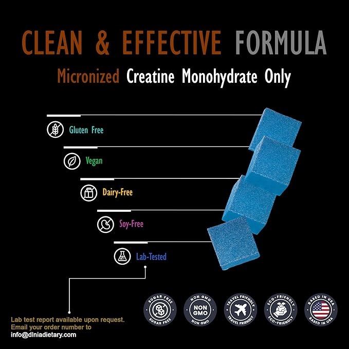 Creatine Monohydrate Gummies for Men &amp Women - Sugar Free &amp Vegan Advanced Formula W/L-Taurine + Vitamin B12 - for Muscle Strength Muscles Builder Recovery Energy Boost Pre-Workout Supplem