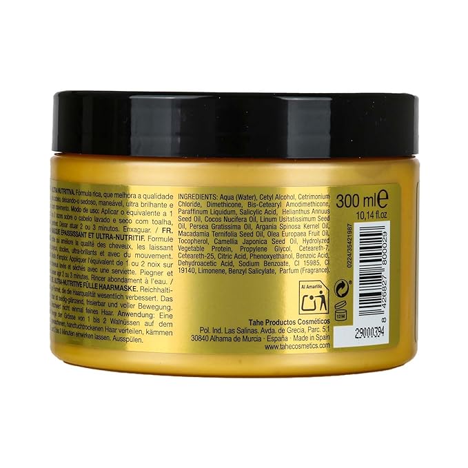 Tahe Magic Bx Gold Ultra-Nourishing Redensifying Hair Mask with Liquid Gold 300 ml