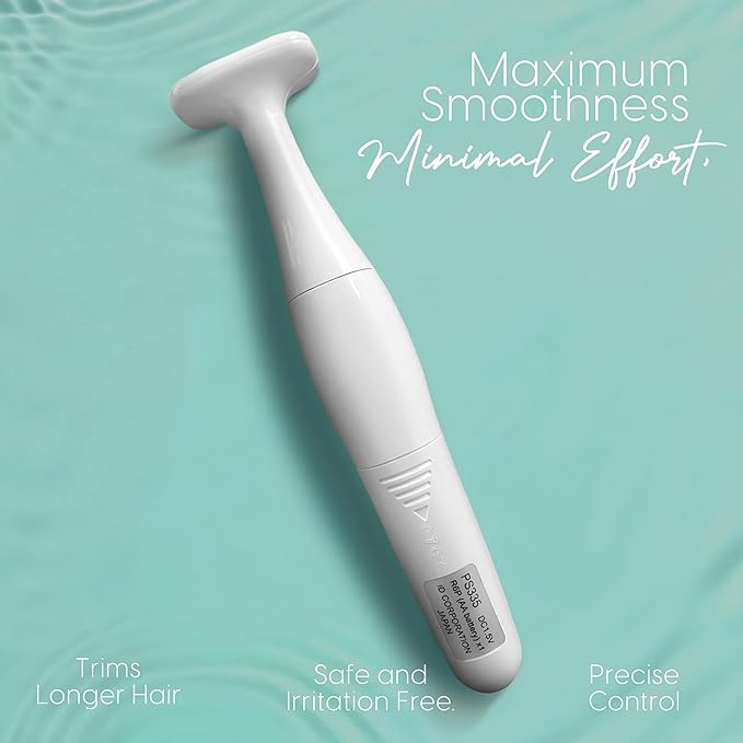 Cleancut T-Shape Personal Shaver for Men and Women Pubic Hair Trimmer for Intimate Areas Cordless Designed for Full Body Grooming ? Made in Japan