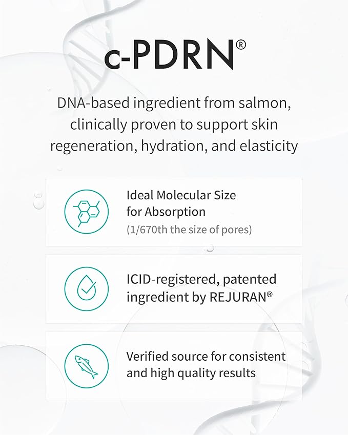 REJURAN® Nutritive Cream c-PDRN® ? Salmon DNA Facial Moisturizer for Nourishing Deep Hydrating. Achieve Radiant Youthful Glass Skin. Korean Skincare Clinically Developed (1.69 fl oz)