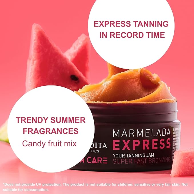 Sun Care Marmelada Tanning Accelerator | For Quick and Intense Tan | with 100% Organic Coconut Oil Karit? and Cocoa Butter | Silicone-Free | Vegan (Express)