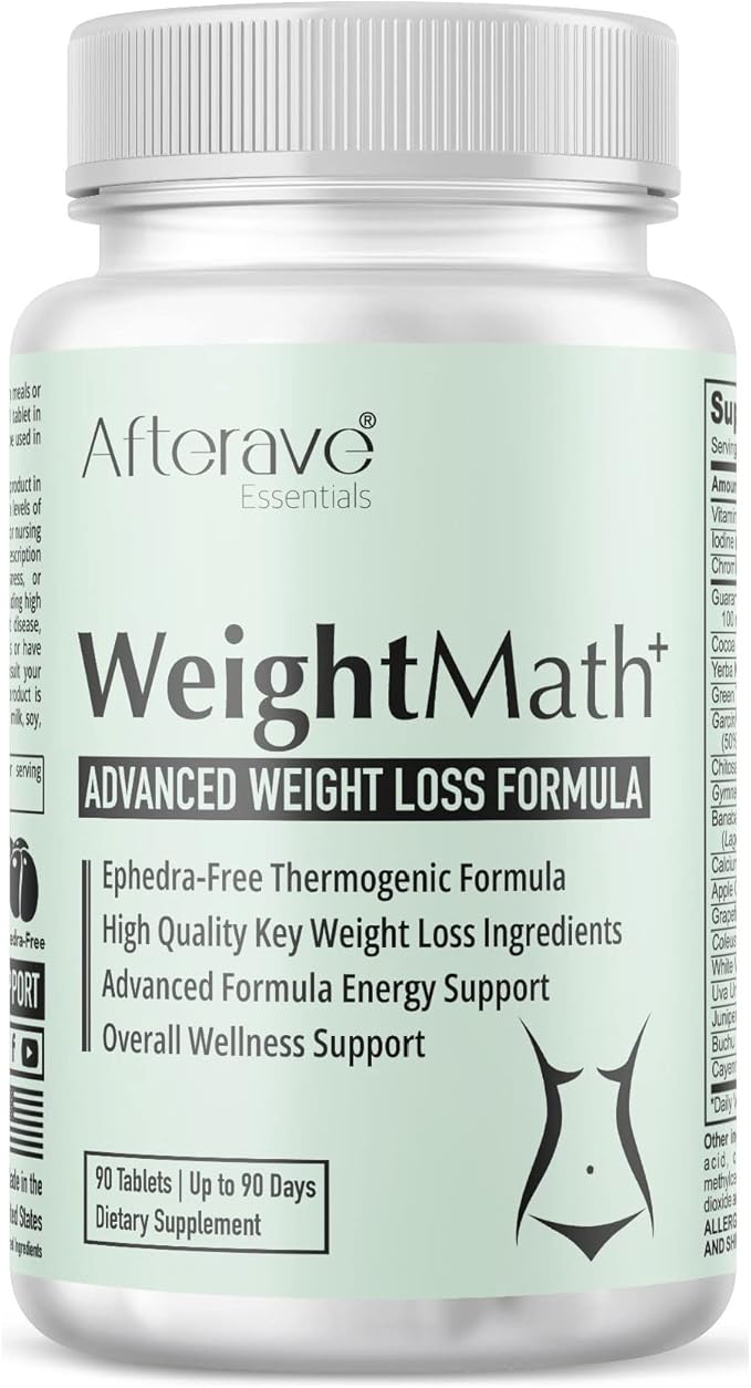 WeightMath Advanced Metabolism Booster &amp Thermogenic Formula Flatter Stomach Aids Belly Bloat Digestive &amp Probiotic System Essential Nutrients to Help Rapid Colon Cleanse