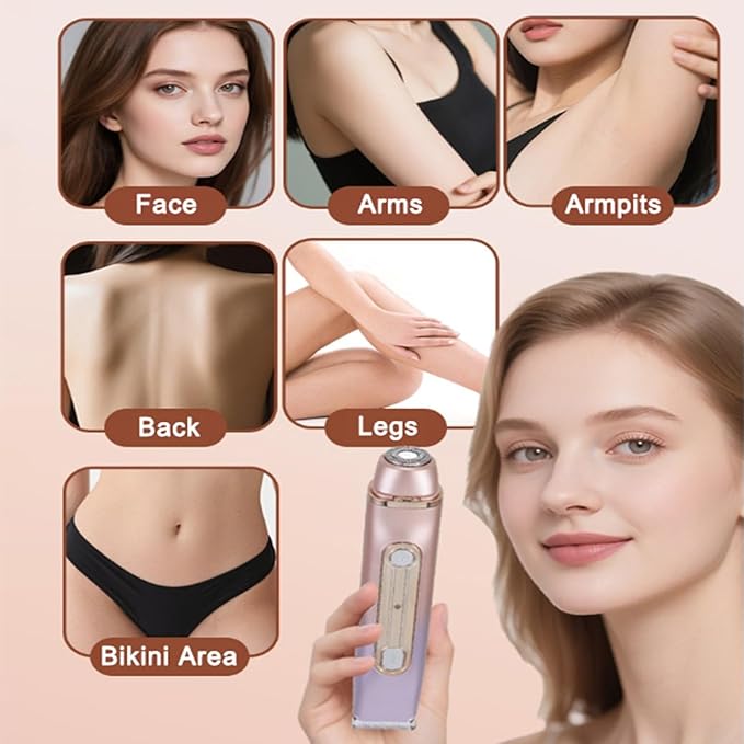 2 in 1 Bikini Trimmer for Women Dual Head Electric Razor IPX7 Waterproof Wet/Dry Use Women Electric Shaver Body Facial Hair Remover for Bikini Legs Arm Underarm Rechargeable