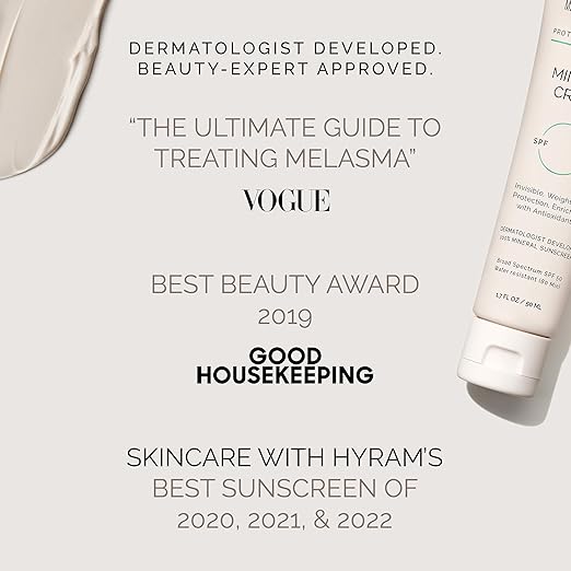 MDSolarSciences Mineral Cr?me SPF 50 Sunscreen for Face ? Water-Resistant Broad Spectrum UV Protection ? Blendable Micronized Zinc Oxide ? Smooth Natural Matte Finish