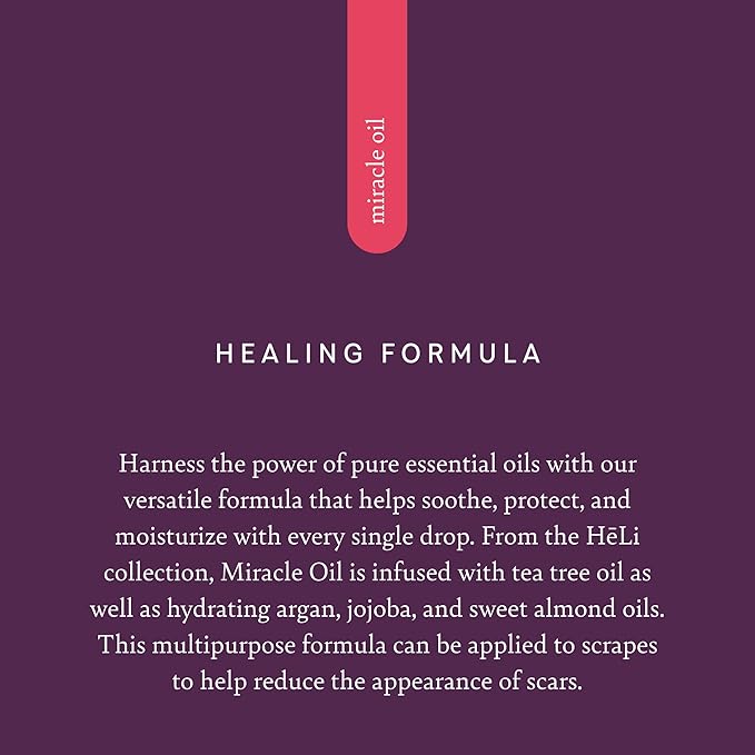 Pure Romance HeLi Miracle Oil | Natural Body Oil with a Versatile Healing Formula Our Best Skin Care Product for the Repairing Damaged Skin the Natural Way 1 Fl Oz