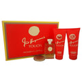 4 Pc Gift Set 3.4oz EDT Spray 6.7oz Body Lotion 6.7oz Shower Gel Mirror