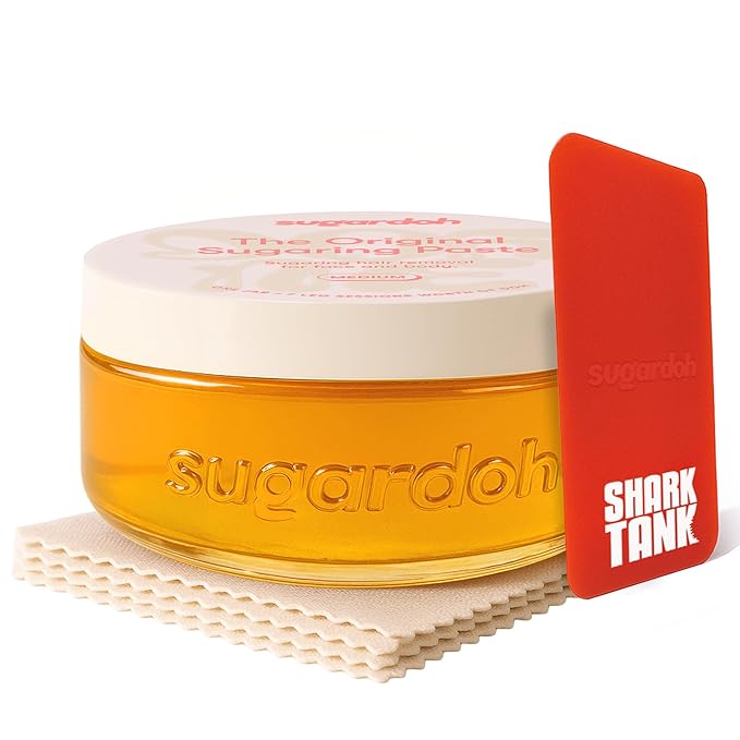 Sugardoh Sugar Waxing Kit for Women As Seen On Shark Tank (Vintage Kit Medium) - Face Arms &amp Legs - Sugar Wax Hair Removal - Sugaring Tiktok Products - Bikini Wax Kit for Women - Sugaring Kit