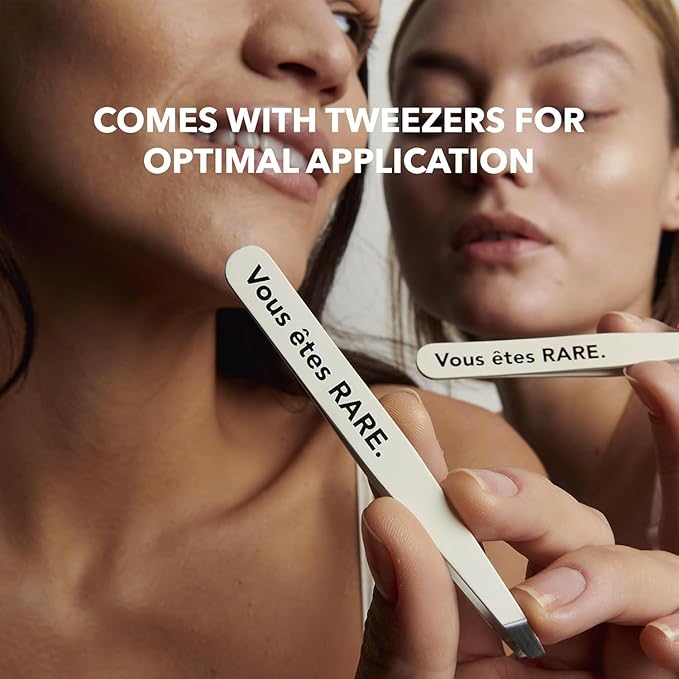 RARE Paris - Carbone Glac? - Purifying Carbon Black Under Eye Patches - Cleanses &amp Tightens - With Hamamelis &amp Mallow - Purifying Firming &amp Revitalizing - Multi-draft Serum Formula - 30