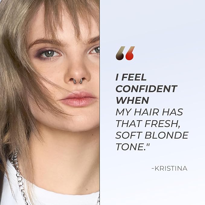 XMONDO Color Ash Blonde Color Depositing Mask &amp Semi-Permanent Hair Dye Super Gloss Infused with Bond Boosters for Nourishment Revitalize &amp Repair Vegan Formula 8 Fl Oz