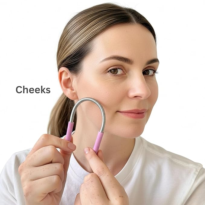 Set of 2 Bellabe Facial Hair Removers ? Assorted Colors | Made in USA | Quick &amp Easy Hair Removal for Upper Lip Chin Cheeks Neck Area &amp Sideburns