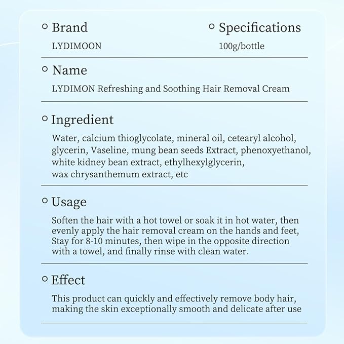 Hair Removal Cream for WomenSensitive Depilatory Cream for Bikini8 Minute Fast and Pain free Acting Depilatory for Legsand Underarms - Gentle Formula for All Skin Type10.59oz