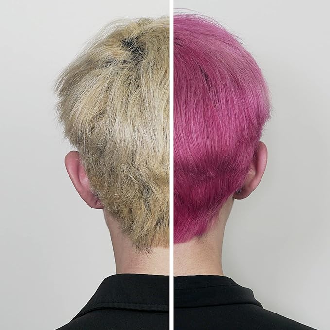 Pallure Color Pigment Refresher Mask Semi Permanent Hair Color Depositing Conditioner 8.5 Oz Vibrant Pink