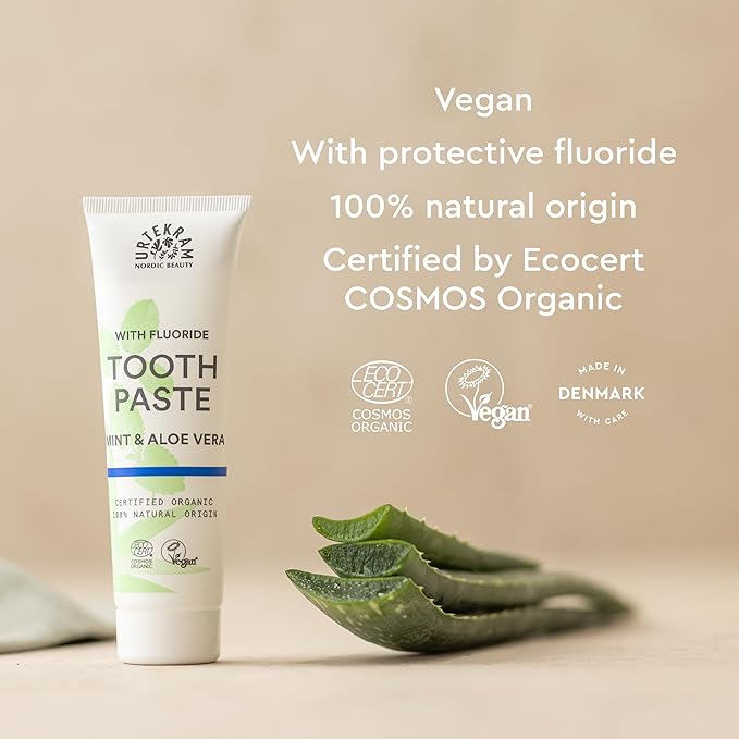 Organic Mint &amp Fluoride Toothpaste - 75ml
