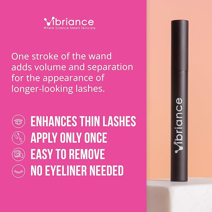 Vibriance Volumizing Tubing Mascara Soft Black - Hypoallergenic Moisturizing Lifting Long-Lasting - Special Tube Formula for 50+
