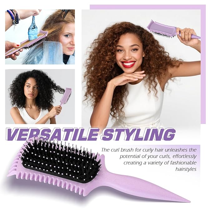 Candy Brush Curl Defining Hair Brush for Effortlessly Detangling Shaping and Styling Curls Upgrade Curl Brushes with Hair Coloring &amp Dyeing Design for All Hair Types for Women and Girl Idea Gift