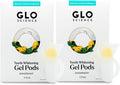 GLO Science So Brilliant Teeth Whitening Gel Pods ? Safe Effective Tooth Whitener with Silicon Brush 6% Hydrogen Peroxide ? Designed for Sensitive Teeth ? Gingermint Flavor (2 Packs of 5)