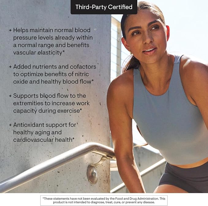 THORNE - L-Arginine Plus - Sustained-Release Cofactors to Support Heart Function Nitric Oxide Production &amp Optimal Blood Flow* - 60 Servings