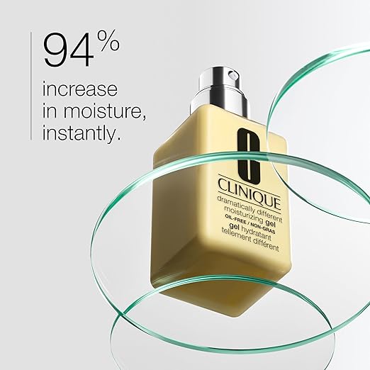 Clinique 3-Step Dramatically Different Moisturizing Oil Free Gel | Face Moisturizer For Combination Oily to Oily Skin Types