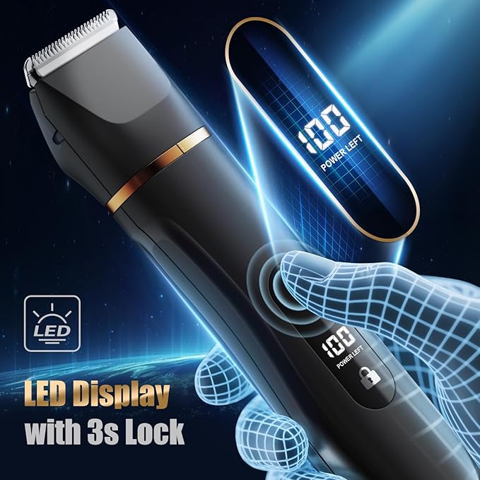 Electric Razor Body Hair Trimmer for Men &amp Women Waterproof Electric Foil Shaver for Face GroinArmBackLegs &amp Chest Wet/Dry Painless Groomer with Ceramic Blade Travel Razors Gift for Him