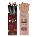 24 pieces lip liner set matte non-stick cup matte lipstick lip liner set women's lip linerValentine's Day gift (Set C SH8007X+8084X)