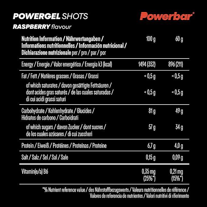 Powerbar Powergel Shots 60gr X 24 Units Raspberry
