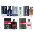 META-BOSEM 5Pc Set Men's Cologne Collection Eau de Parfum Natural Spray - Woody Fresh Notes - Holiday Gift (Pack of 5) Each 3.4 Fl Oz Total 17 Fl Oz