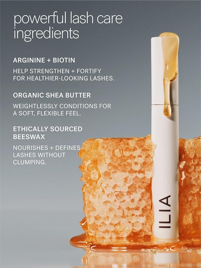 ILIA - Limitless Lash Mascara | Lightweight Nourishing Lengthening Lifting | Flake + Smudge-Resistant | Non-Toxic Cruelty-Free Ophthalmologist-Tested Safe For Sensitive Eyes (Rich Brown)