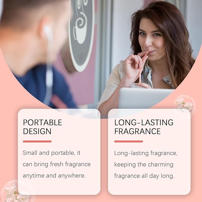 Portable Fresh Fruity Eau De Toilette - Long-Lasting Charming Scent For On-the-Go(2PCS)