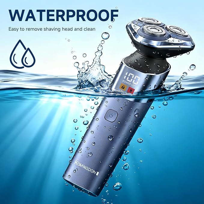 3 in 1 Electric Razor for MenCordless Electric ShaverMen's Grooming kit for BeardsideburnBody HairNose and Ear HairfaceWaterproofUSB-C ChargingMen's Gift
