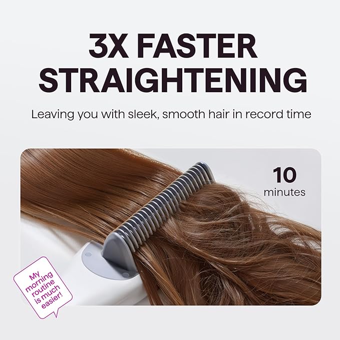 Wavytalk Pro Steam Hair Straightener Brush Steamline Pro 3 in 1 Straightening Brush Steam Reduces Damage Nourishes Hair and Expedites Straightening