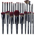 ZAMEL 26Pcs Black labeled Makeup Brushes Set ProfessionalFull Face ULTRA SOFT Hair Makeup Brush Set Contains large powder Foundation Ultimate Blending Make up Brush set Blush Concealers Eyeshadow
