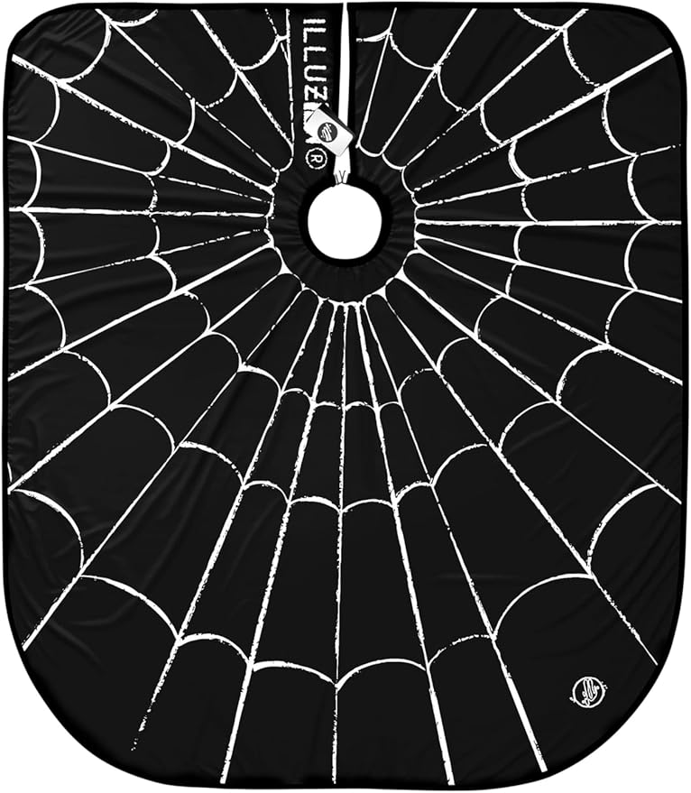 Illuzien Spider Web PRO Barber Cape Hair Cut Cape Water-Resistant Barber Accessories Professional Cape