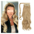 SONGCHAO Fake Hair Bun Messy Curly Bun Extension Wig Wavy Ponytail Pompadour Ponytail Extension Cord Hair Extensions Curl Clips Synthetic Bun Hair Accessories (Color : 05 Size : 18inches)