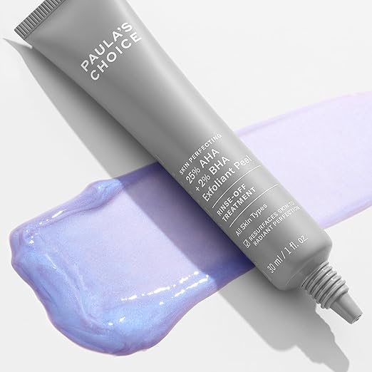 Paula's Choice Skin Perfecting 25% AHA + 2% BHA Face Exfoliant Peel Facial Exfoliant Peel Rinse Off Treatment All Skin Types Fragrance-Free 1 Oz