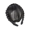 Bangs Hair Hair Accessories Synthetic Headband Air Bangs Wigs with Braids Heat Resistance Clip in Hair Extensions Hairpieces for Women Bangs Hair Clip(2)