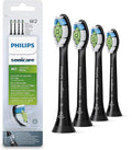 Philips Sonicare Optimal Whitening Black BrushSync Heads (Compatible with All Philips Sonicare Handles) 4 Pack